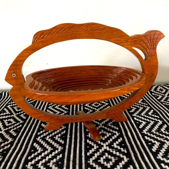 Fruit 🍎 🍇 wooden bowl - Picture 5 of 7